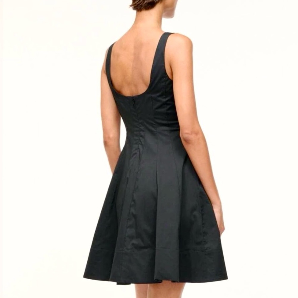 πΊπHPππΊ NWT Staud Mini Wells Dress Black - Picture 9 of 16